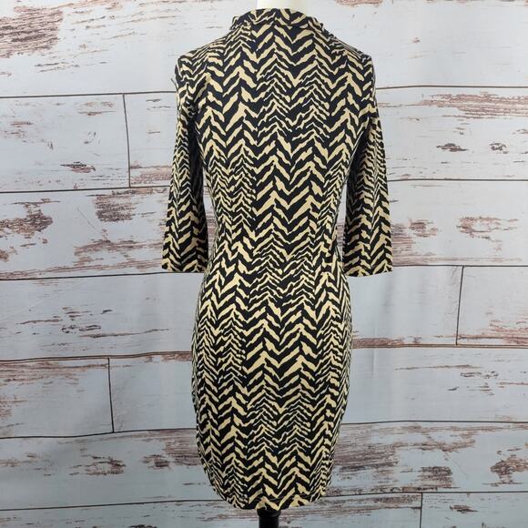 J. McLaughlin Terin Ruffle Neck Dress Tigre XS - Picture 2 of 9